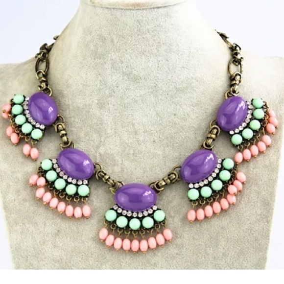 Purple Boho Necklace #183 - Picture 2 of 2